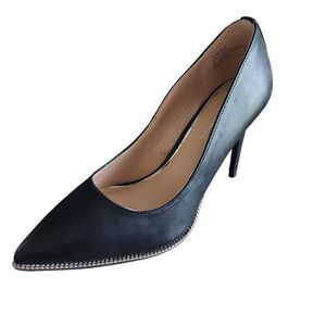 BCBGeneration High Heel Pump Womens 9.5 Harlia Leather Pointed Stiletto Black